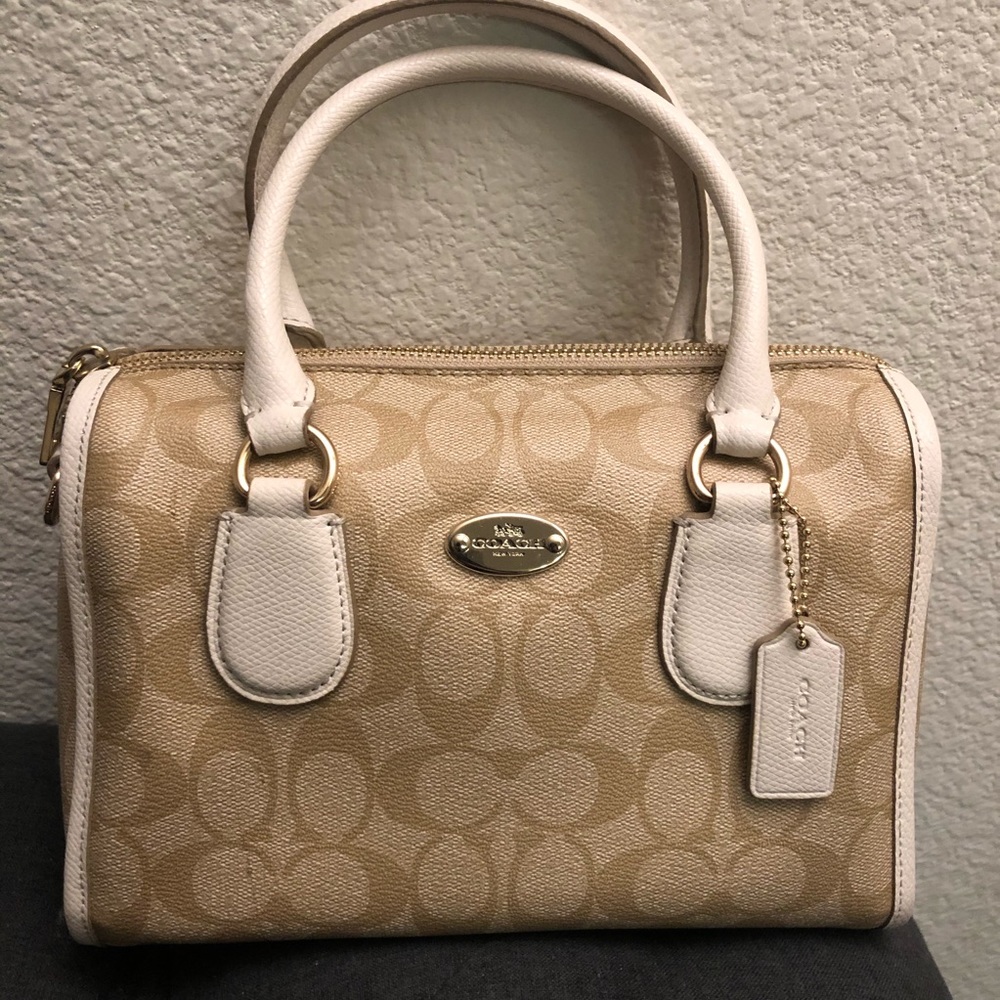 Coach mini satchel crossbody handbag